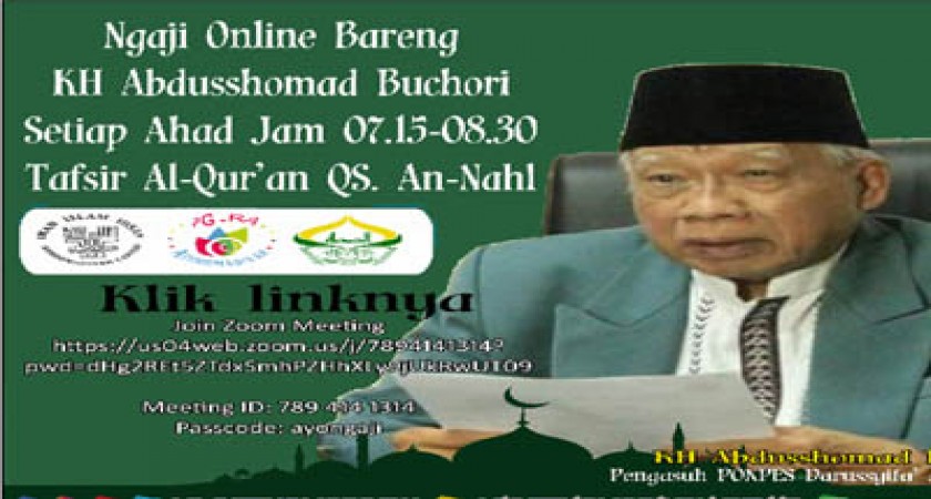 Ngaji Online Bareng KH Abdusshomad Buchori