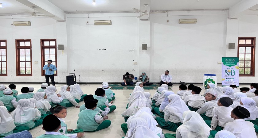 LAZISNU TAMAN GELAR KIRAB KOIN NU SAMBUT NISFU SYABAN