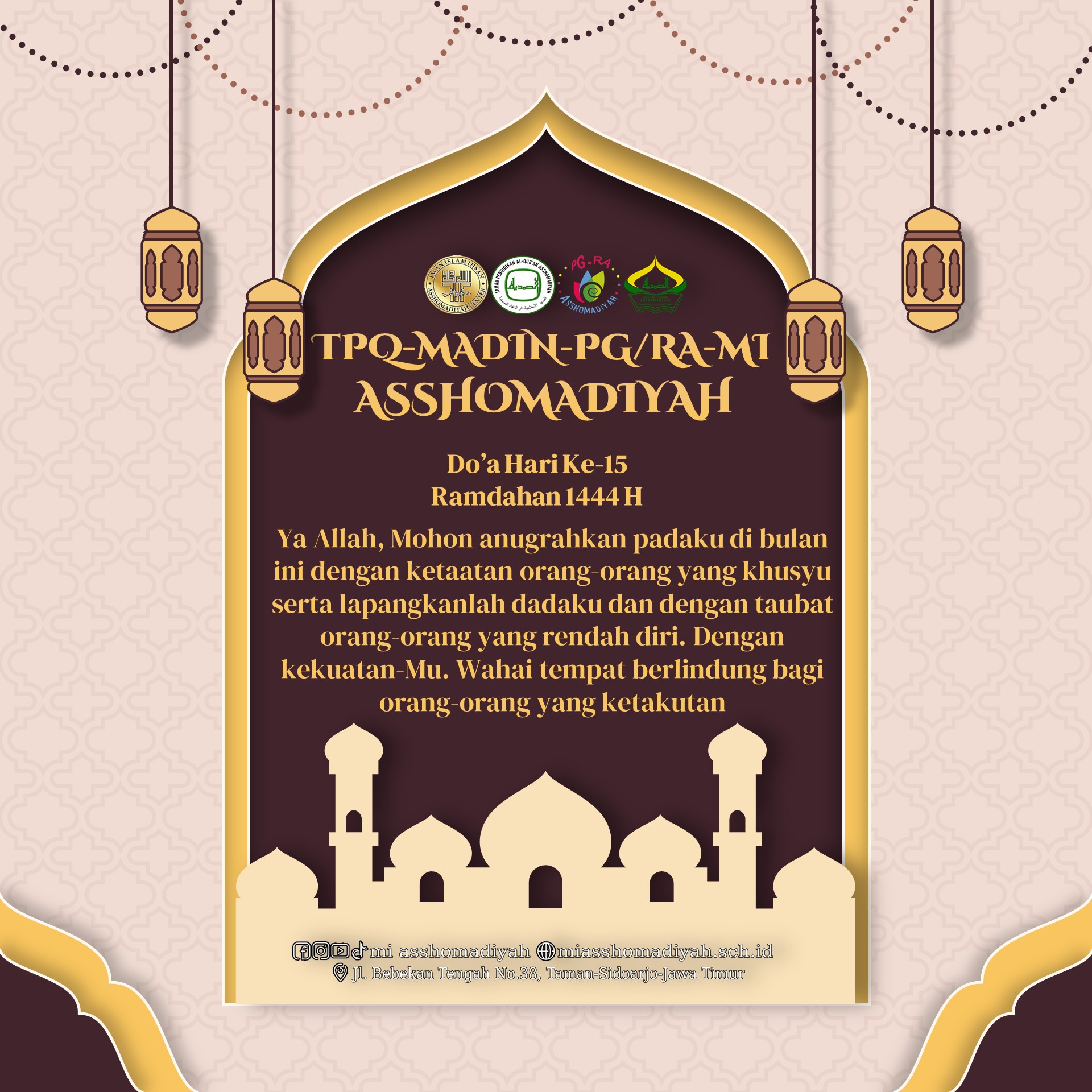 Doa Hari ke-15 Ramadhan