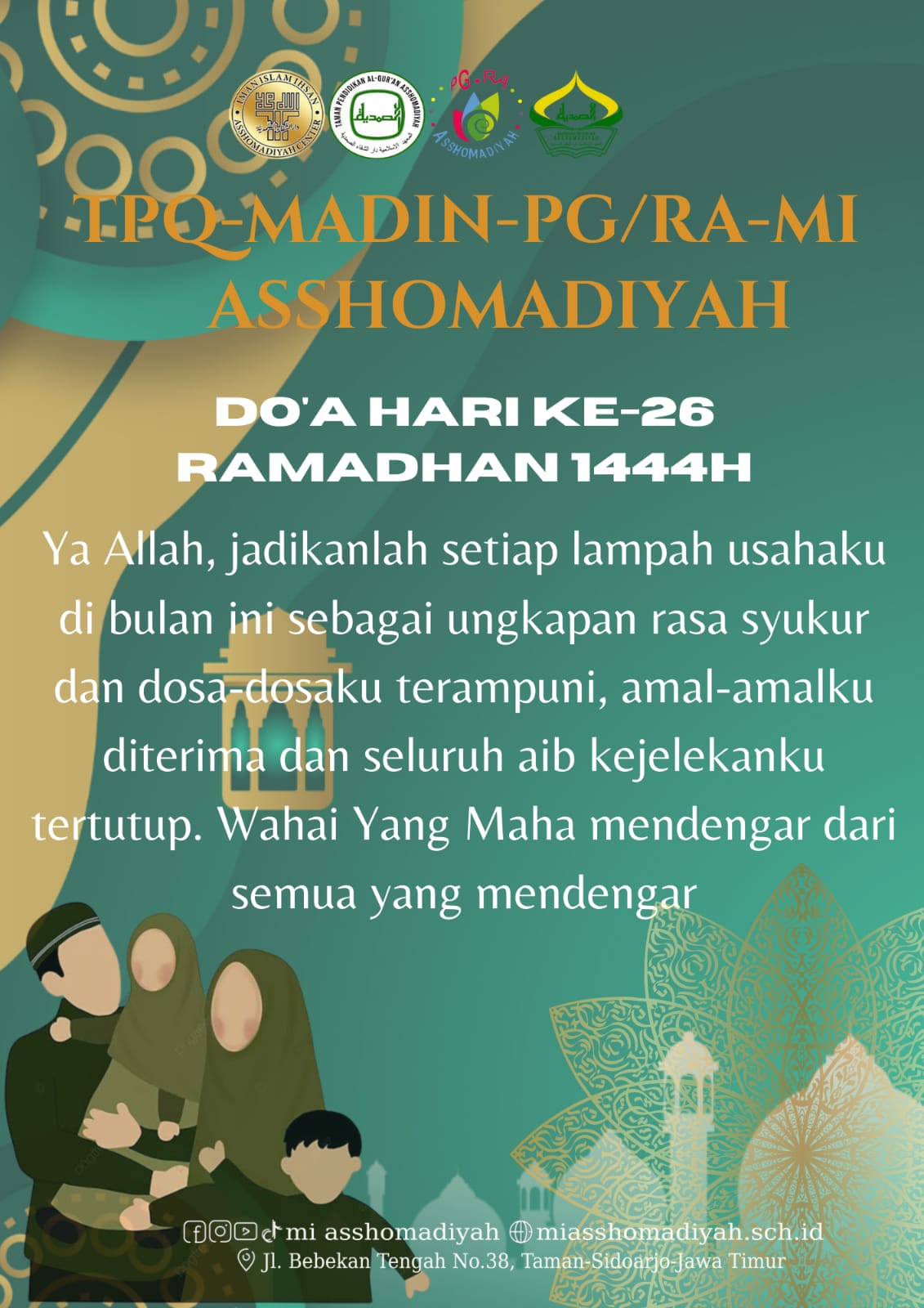 Doa Hari ke-26 Ramadhan
