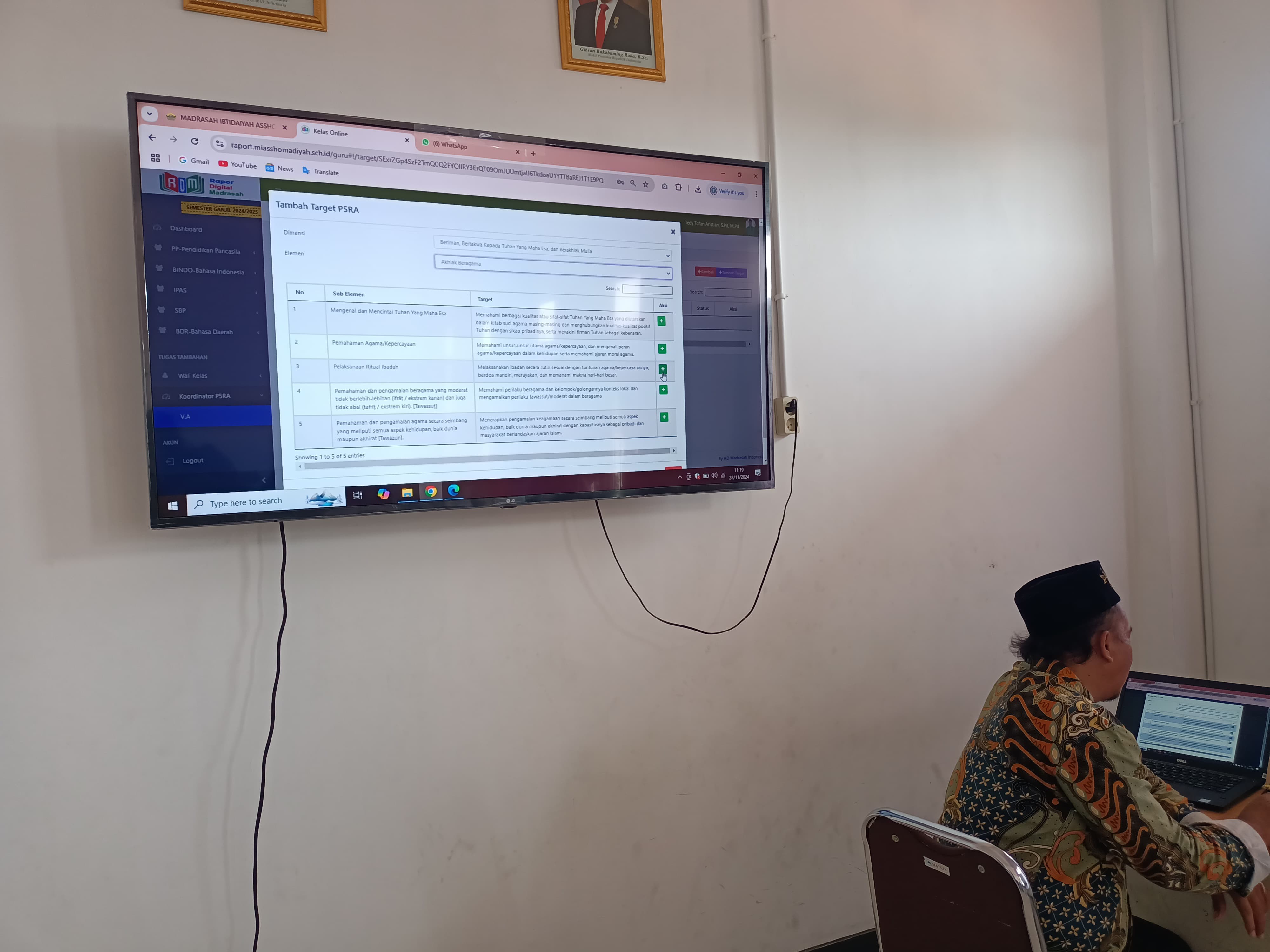 Sosialisasi Raport Madrasah Digital (RDM) Kurikulum Merdeka MI Asshomadiyah
