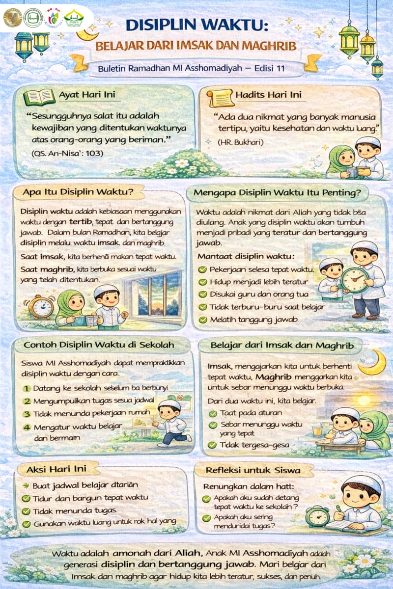 Buletin Ramadhan MI Asshomadiyah 1447 H/2026 M Edisi 11