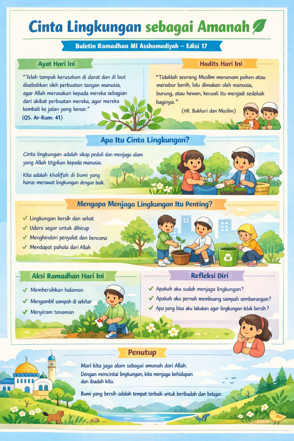 Buletin Ramadhan MI Asshomadiyah 1447 H/2026 M Edisi 17