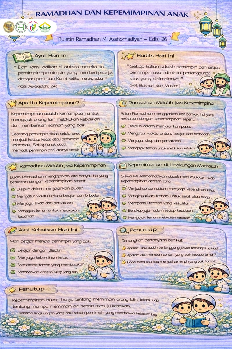 Buletin Ramadhan MI Asshomadiyah 1447 H/2026 M Edisi 26